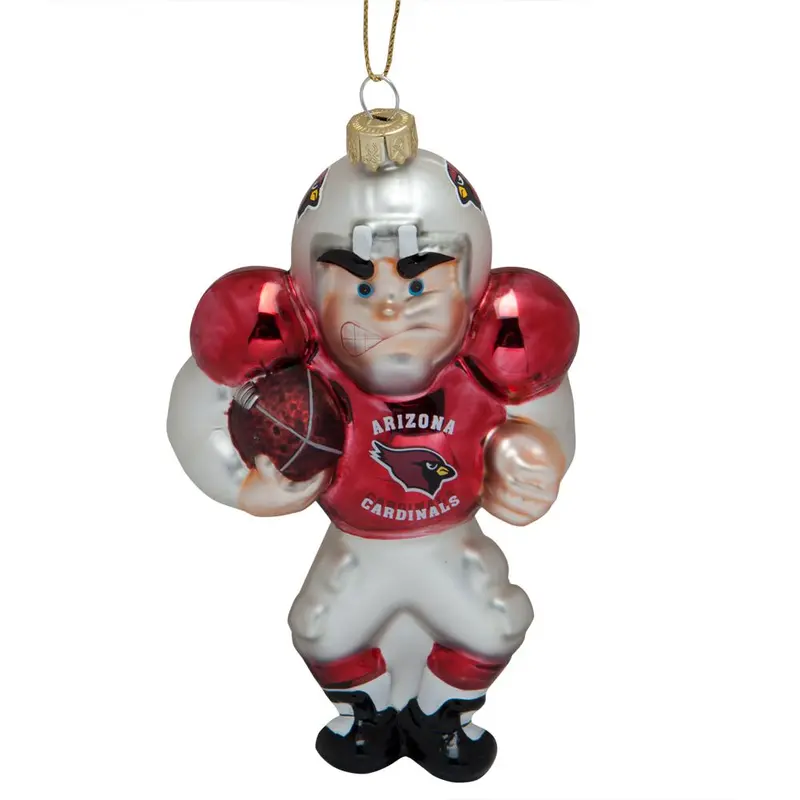 Arizona Cardinals - Blown Glass Football Player Ornament