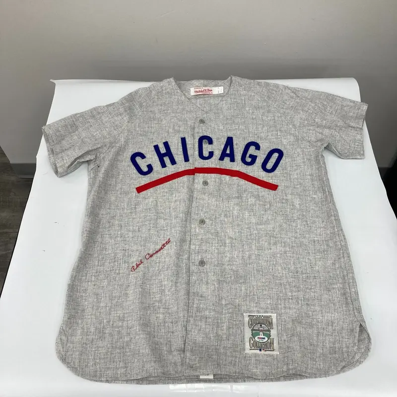 Phil Cavarretta Signed Authentic Chicago Cubs Mitchell & Ness Jersey JSA COA