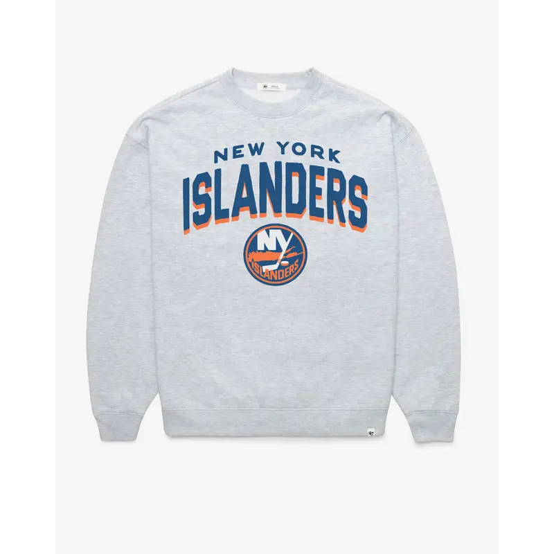 NEW YORK ISLANDERS CAMPUS ARCH CLOUD '47 OVERSIZED CREW WOMENS