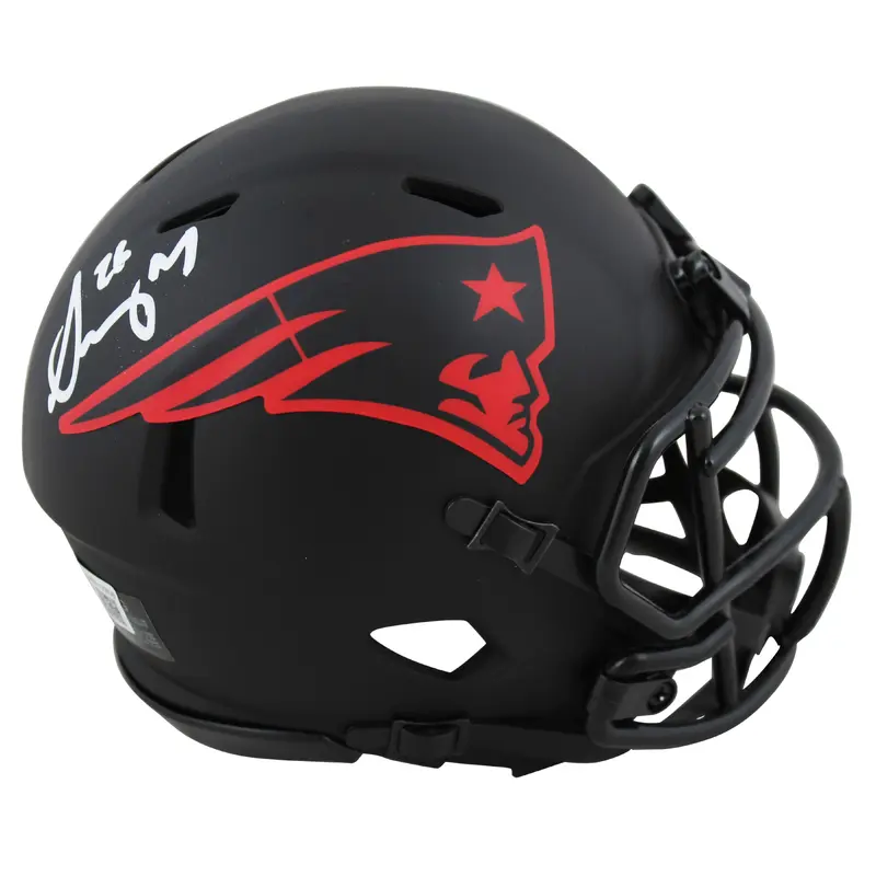 Patriots Sony Michel Authentic Signed Eclipse Speed Mini Helmet BAS Witnessed
