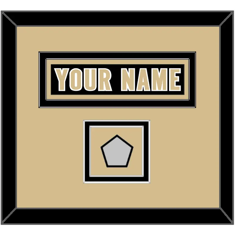 New Orleans Nameplate & Super Bowl XLIV Jersey Patch - Home Black - Double Mat 3