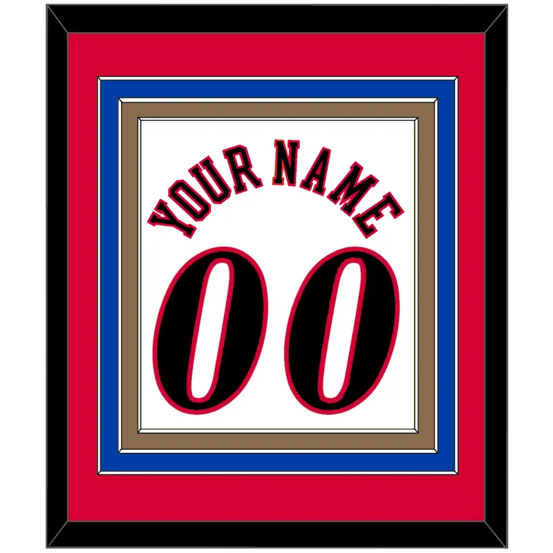 Philadelphia Name & Number - Home White (1997-2009) - Triple Mat 2