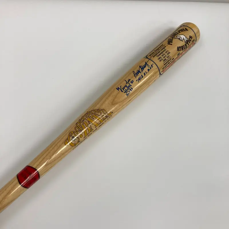 Philadelphia Athletics A's Greats Multi Signed Cooperstown Baseball Bat