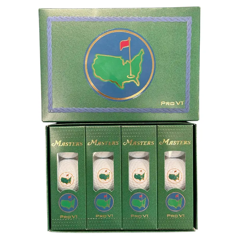 2025 Berckmans Place Masters Augusta National Golf Club Pro V1 Gold Ball Set
