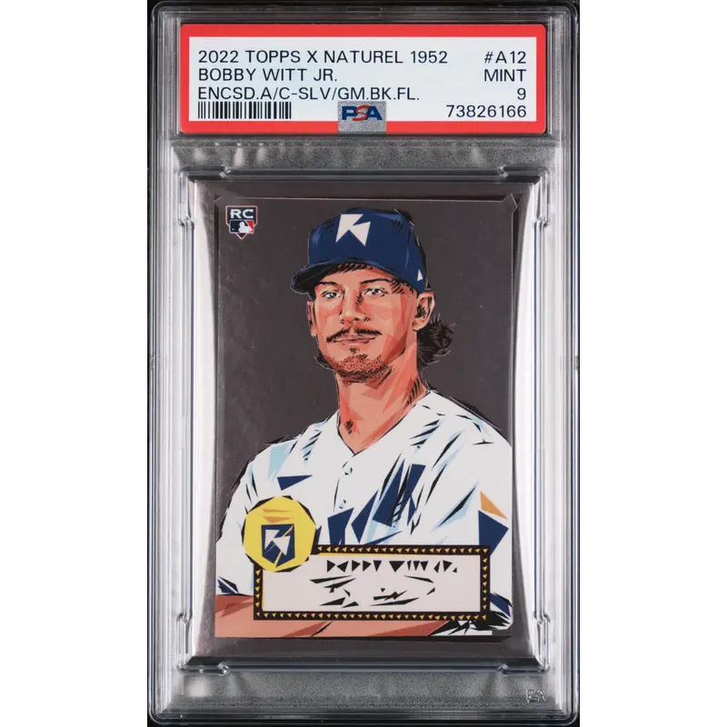 Bobby Witt Jr. 2022 Topps X Naturel 1952 #55/199 PSA 9 Mint