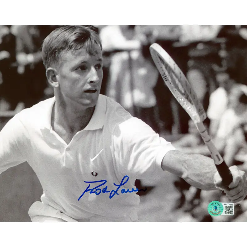 Rod Laver Authentic Signed 8x10 Black & White Photo Autographed BAS #BA73256