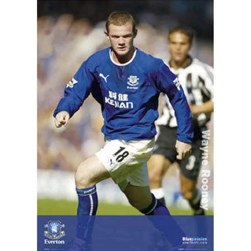Wayne Rooney "Blue Passion" Chelsea FC Poster - GB Posters 2004