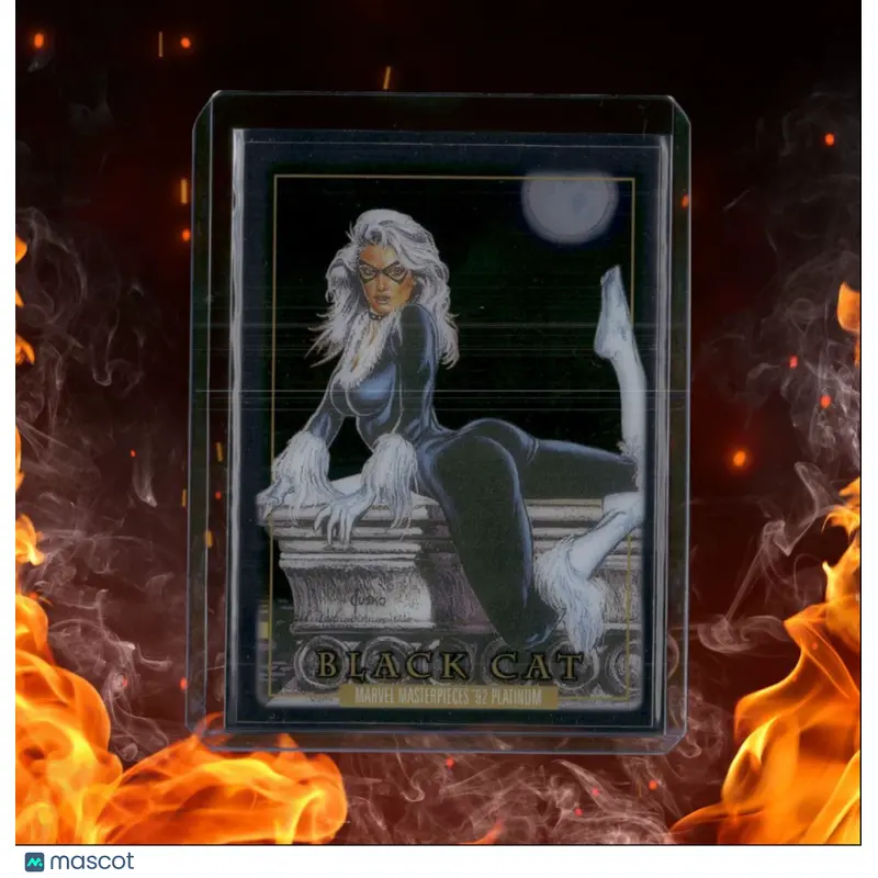 2024 Skybox Marvel Masterpieces '92 Platinum Black Cat Clear Cut #5