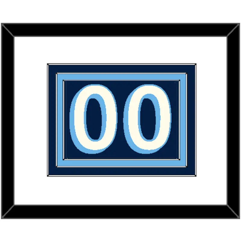 Pittsburgh Number (Back) - Alternate Navy Blue (2011-2013) - Triple Mat 1