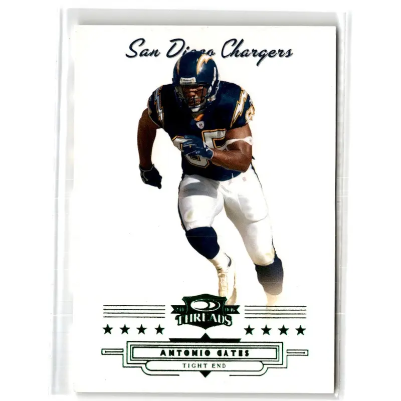 2006 Donruss Threads Retail Green Antonio Gates #73 055/100