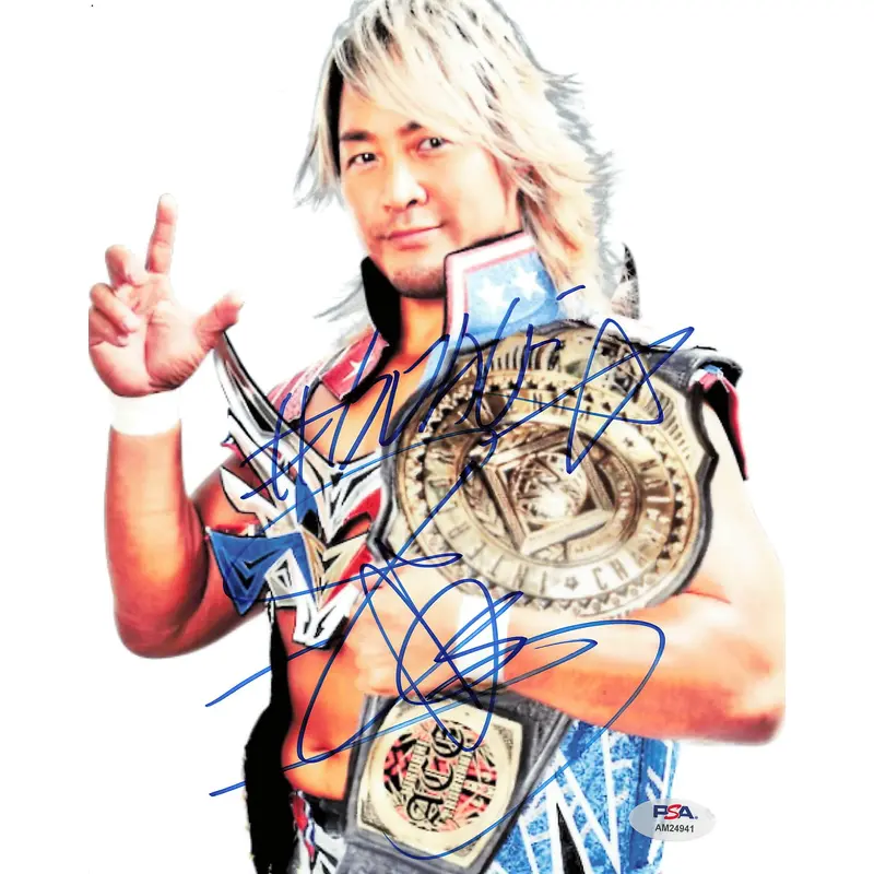Hiroshi Tanahashi signed 8x10 photo PSA/DNA WWE Autographed Wrestling