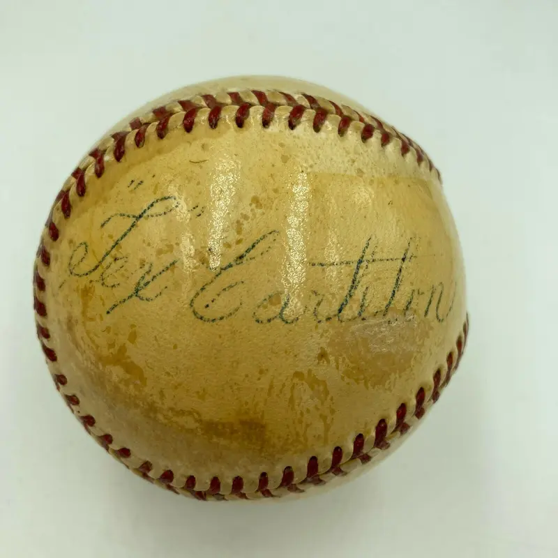 Tex Carleton Single Signed NL Baseball JSA COA 1934 St. Louis Cardinals