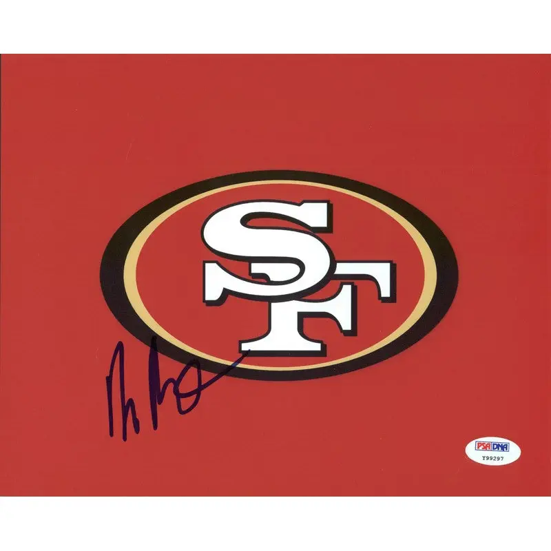 49ers Harris Barton Signed Authentic 8X10 Photo Autographed PSA/DNA #Y99297