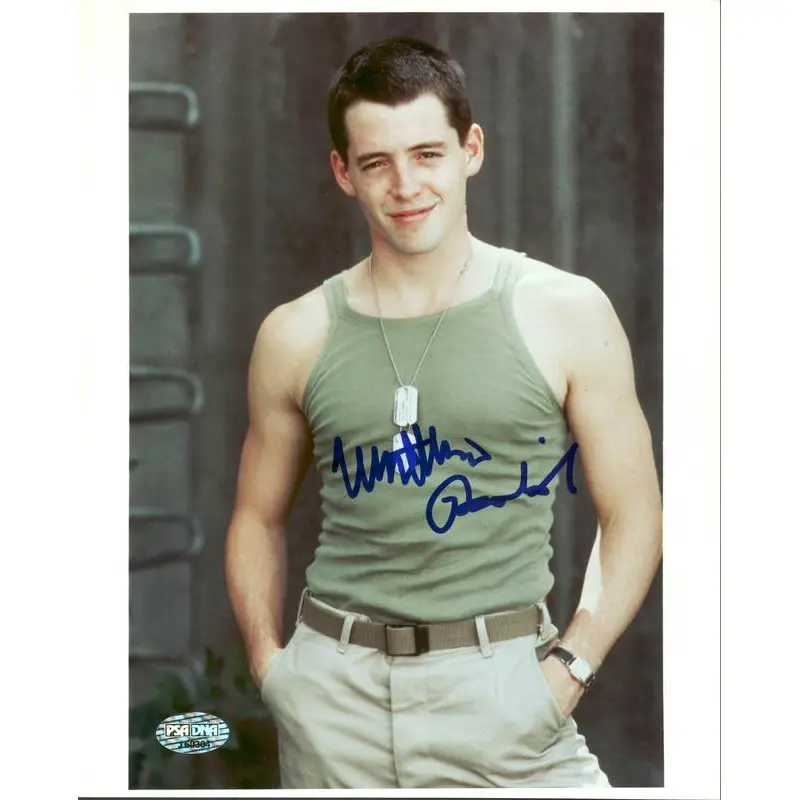 Matthew Broderick Biloxi Blues Signed Authentic 8X10 Photo PSA/DNA #J60304
