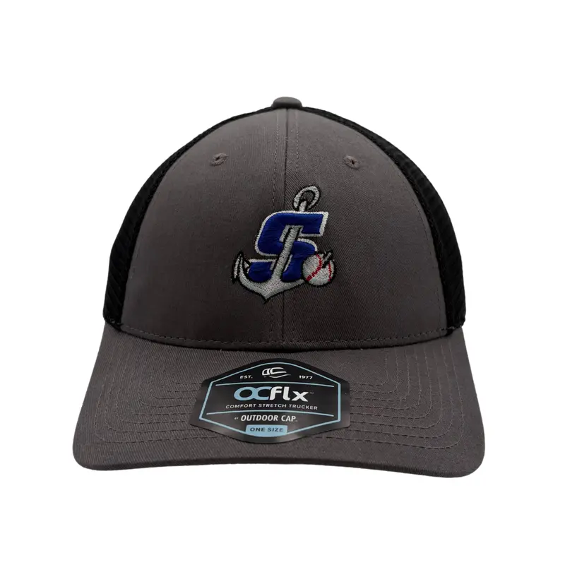 OC Grey/Black Mesh S Anchor Snapback
