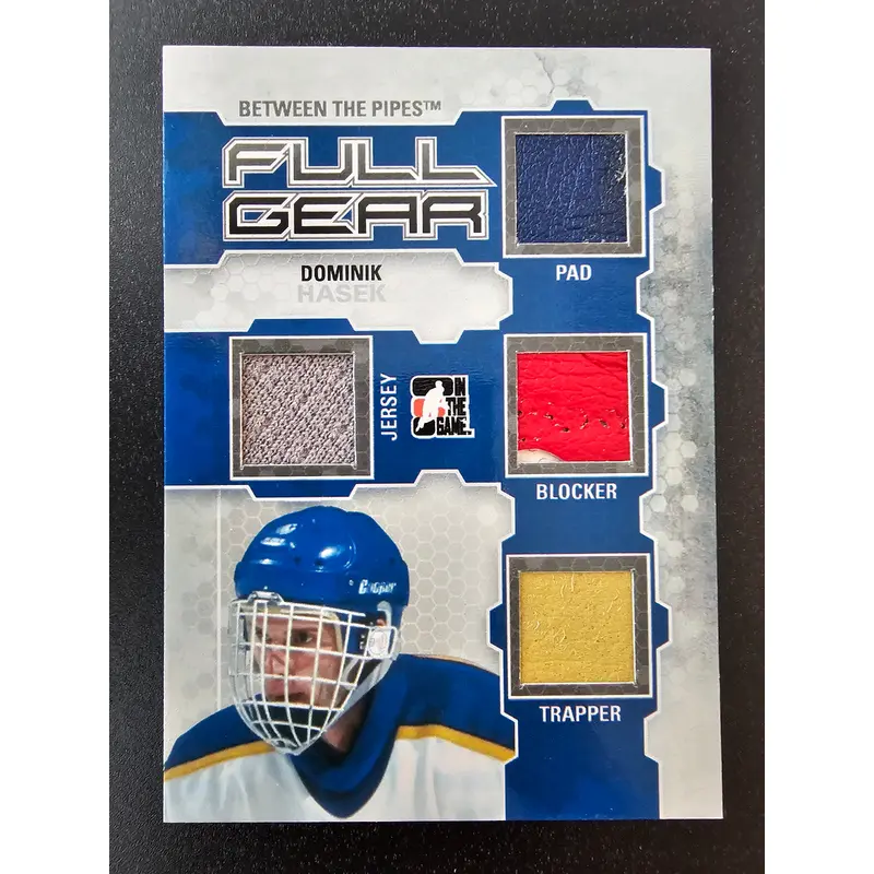 2012-13 In the Game Between the Pipes - Full Gear Silver - Dominik Hasek #FG-02 PR9