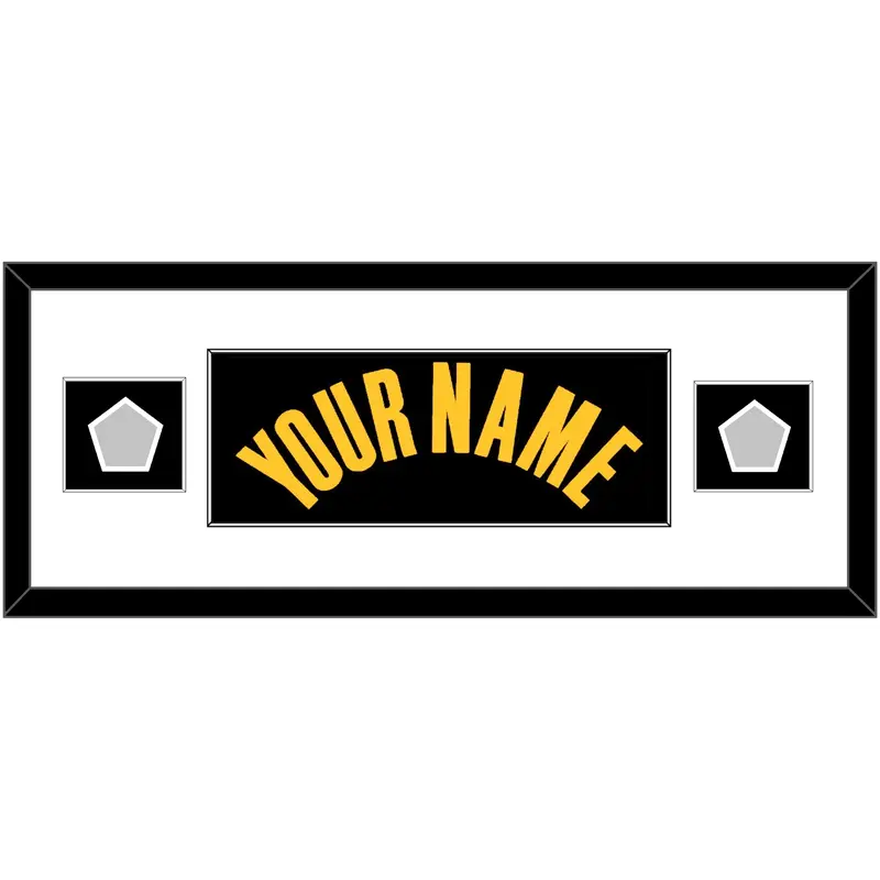 Golden State Name & 2 Champions Patches - Black City (2021-2022) - Single Mat 2