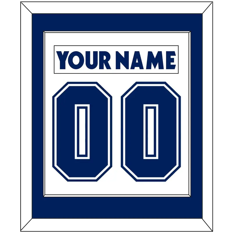 Toronto Nameplate & Number (Back) Combined - Road White (2007-2010) - Single Mat 1