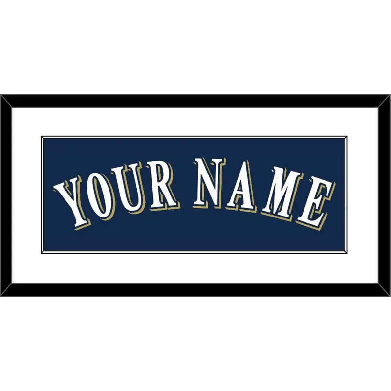 Milwaukee Name - Alternate Road Navy (2016-2019) - Single Mat 1