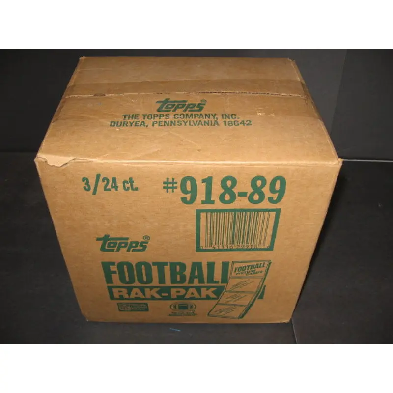1989 Topps Football Rack Pack Case (3 Box)