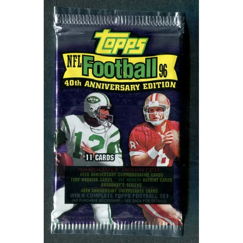 1996 Topps Football Unopened Pack (Retail) (11)