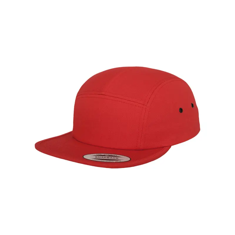 Classic Jockey 5-Panel Cap - Red