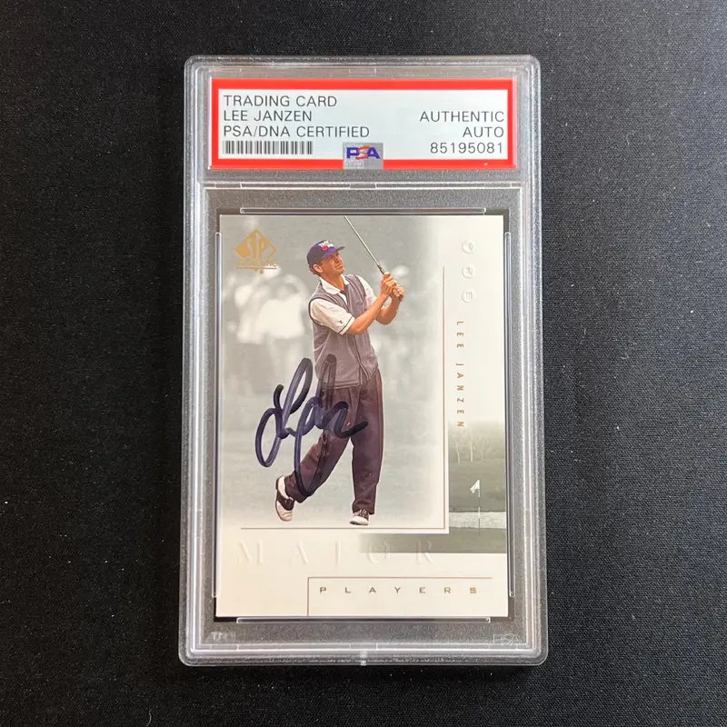 Upperdeck SP Authentic #119 Lee Janzen Signed Card AUTO PSA/DNA Slabbed