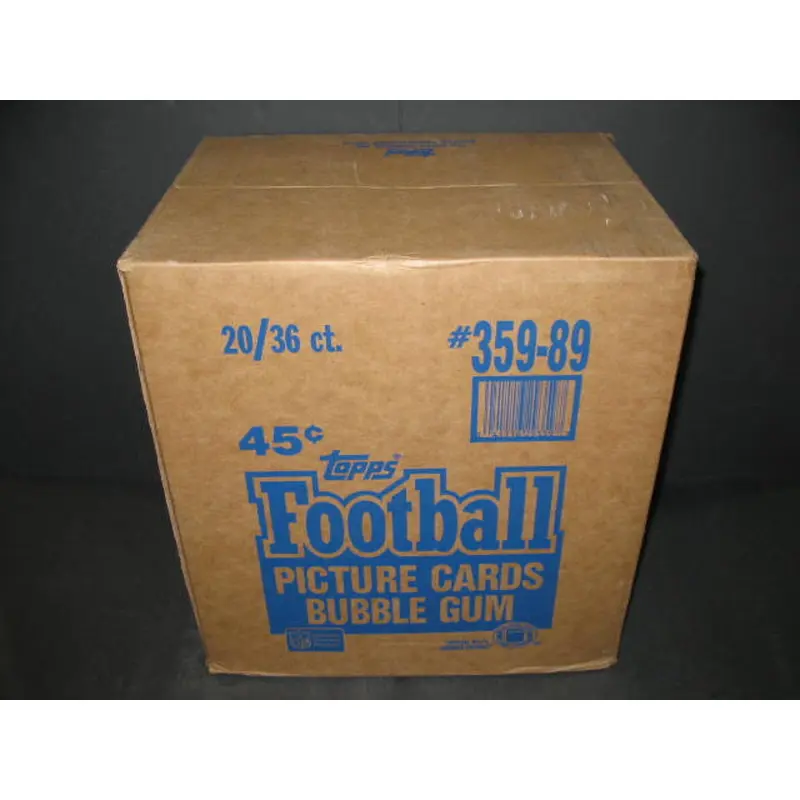 1989 Topps Football Unopened Wax Case (20 Box) (Authenticate)