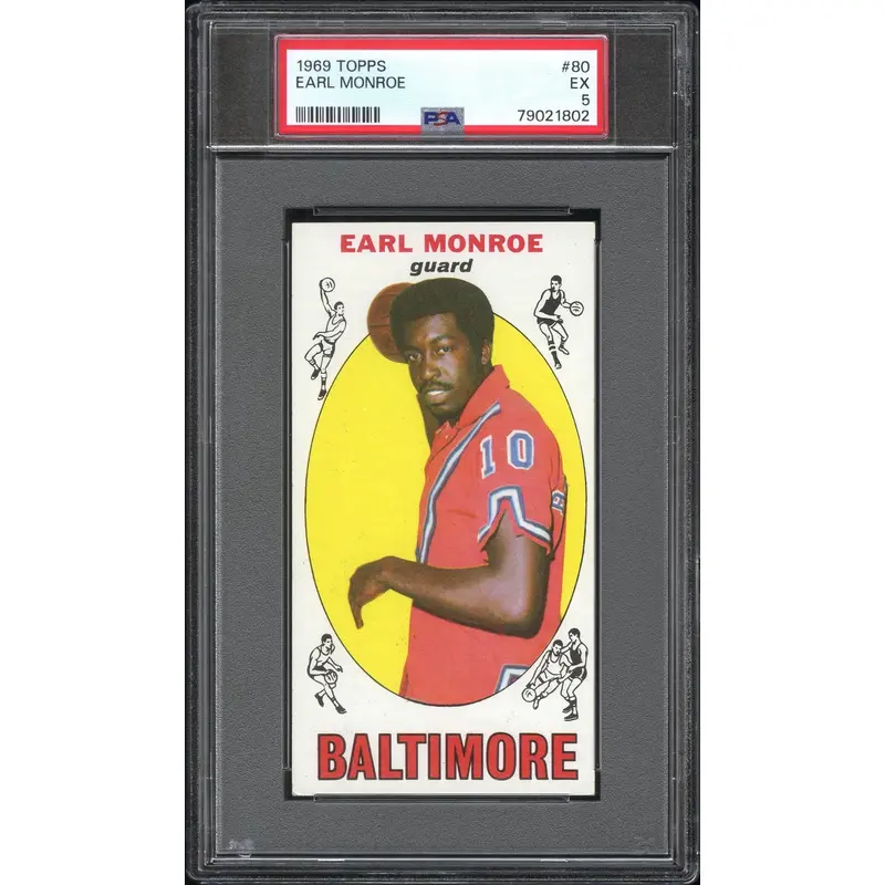 Earl Monroe 1969 Topps #80 PSA 5 Ex