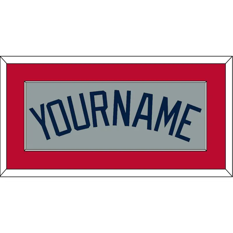 Atlanta Name - Road Gray - Single Mat 2