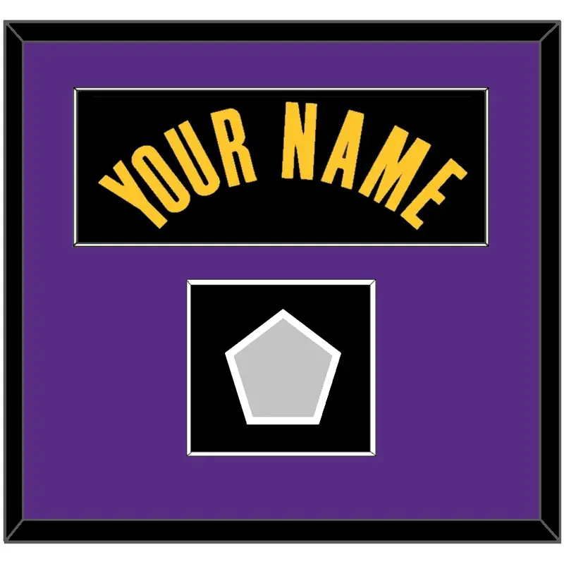 Los Angeles Name & Finals Patch - Black Earned (2020-2021) - Single Mat 2