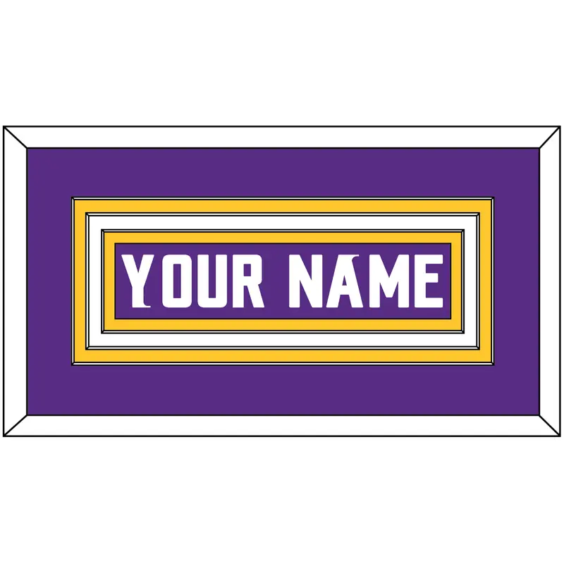 Minnesota Nameplate - Home Purple - Triple Mat 1