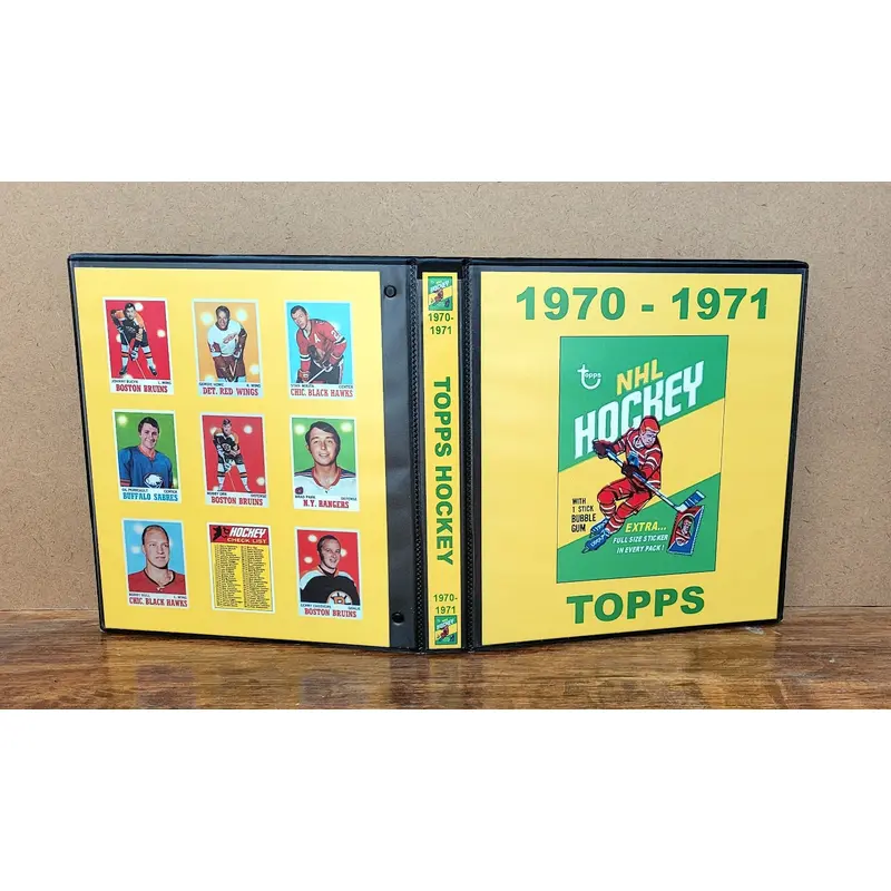 1970 Topps Hockey Cards Custom Made Album Binder 3 Sizes - 3552