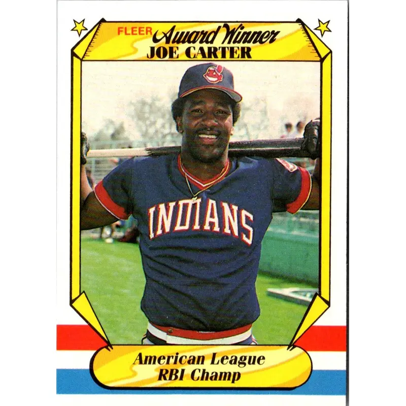 1987 Fleer Award Winners Joe Carter #8