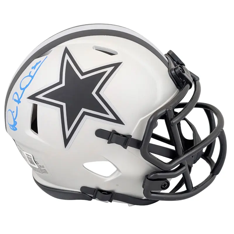 Cowboys Michael Irvin Authentic Signed Rave Speed Mini Helmet BAS Witnessed
