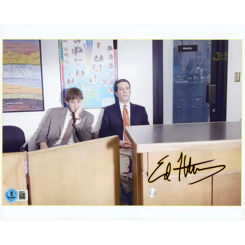 Ed Helms The Office Authentic Signed 8.5x11 Horizontal Photo BAS #BS20917