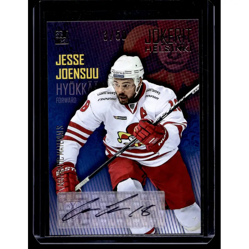 2016-17 Sereal Jokerit Autograph - Jesse Joensuu #JOK-AUT-017 /50