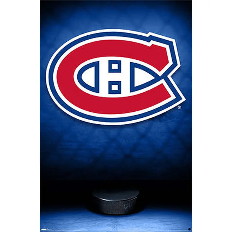 Montreal Canadiens Official NHL Hockey Team Logo Poster - Costacos Sports