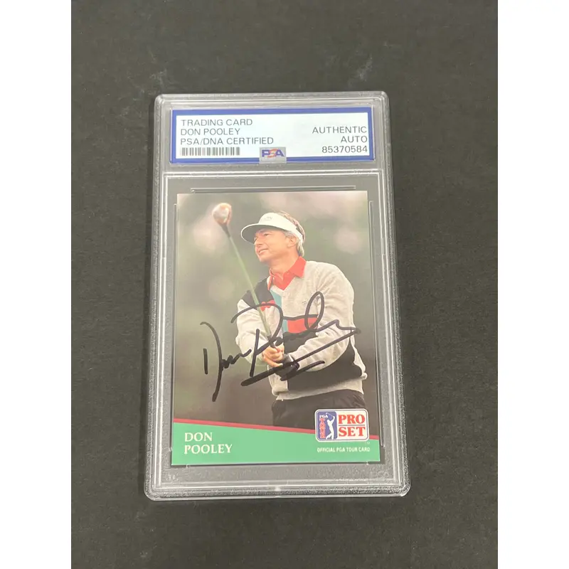 1980 Pro Set #139 Don Pooley Signed Card PSA/DNA Slabbed AUTO Golf