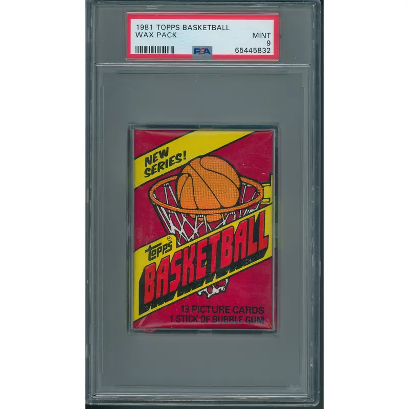 1981 1981/82 Topps Basketball Unopened Wax Pack PSA 9