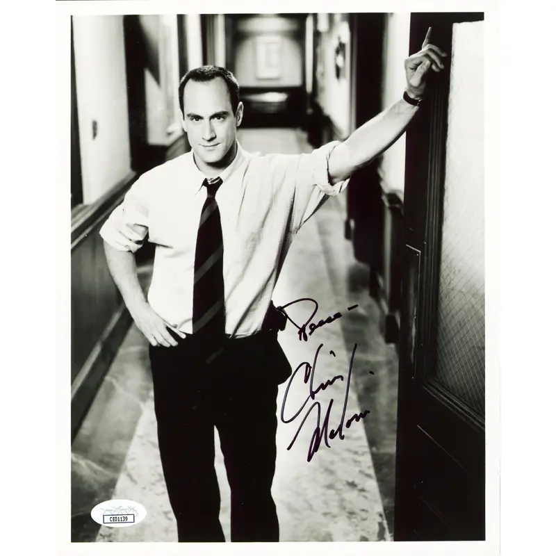 Christopher Meloni Law & Order "Peace" Authentic Signed 8x10 Photo JSA #CE01139