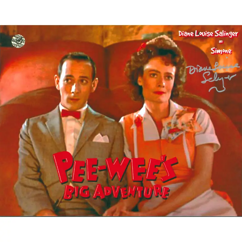 Diane Louise Salinger Pee-Wee's Big Adventure Signed 8x10 Photo Wizard World 1