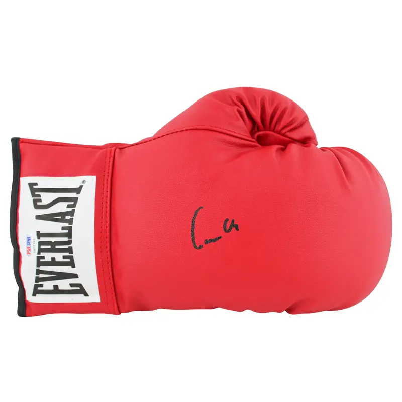 Muhammad Ali "Cassius Clay" Signed Red Everlast Boxing Glove PSA Itp #5A02785