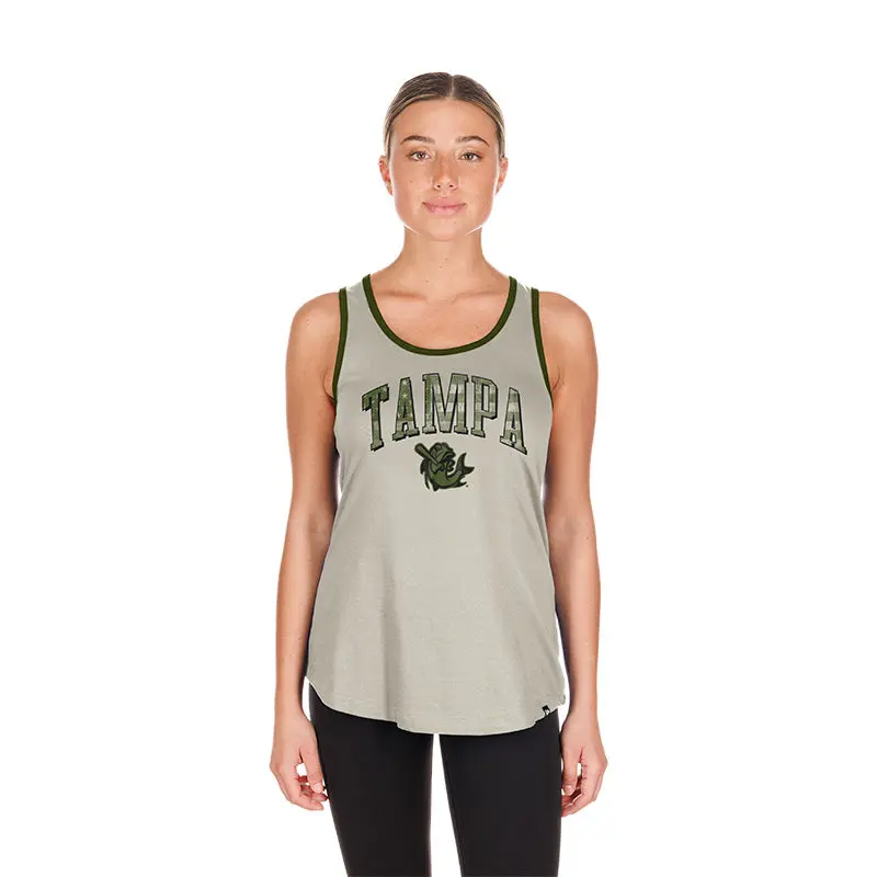 Tampa Tarpons Women's 2025 Armed Forces Day Racerback Tank Top