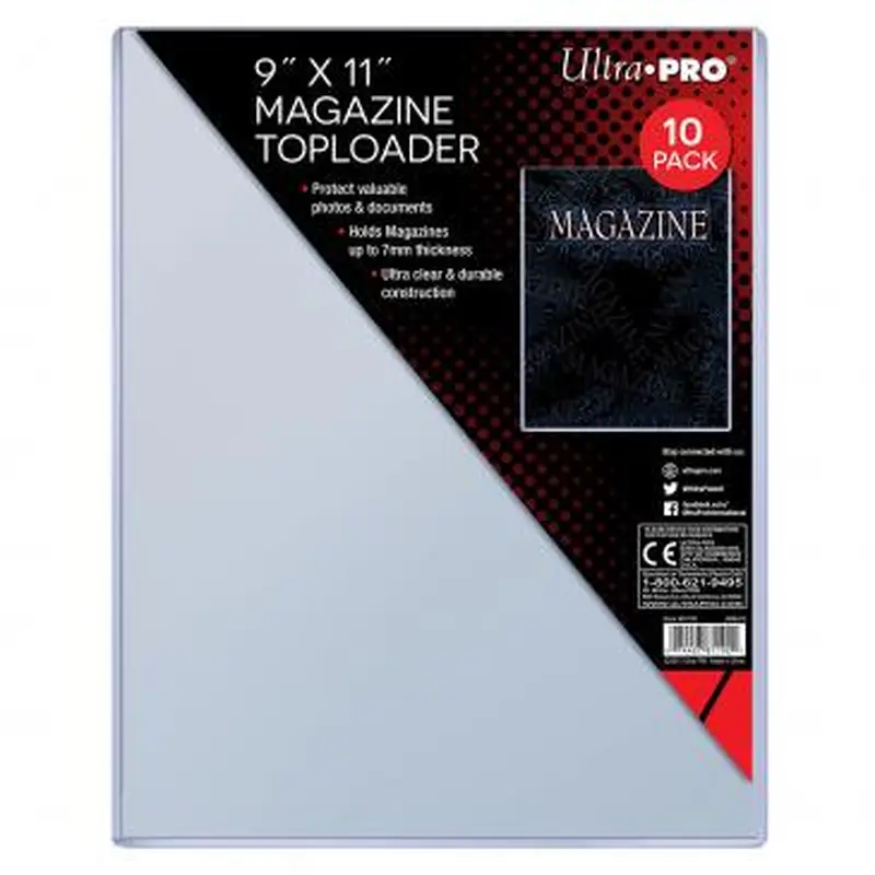 ULTRA PRO 9x11" MAGAZINE THICK TOPLOAD Pack (10)