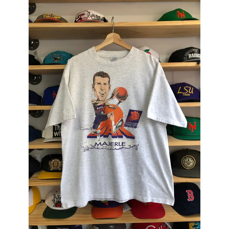 Vintage 1992 Salem Phoenix Suns Dan Majerle Caricature Tee Size Large