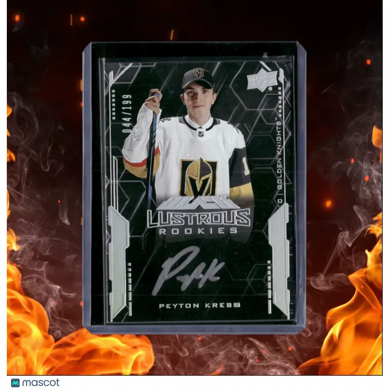 2020-21 Upper Deck Black Peyton Krebs Lustrous Rookie Auto 044/199 #LS-PK