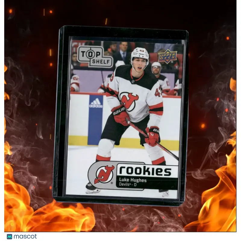 2024-25 Upper Deck The National Luke Hughes Top Shelf (A) Rookie #TS-8