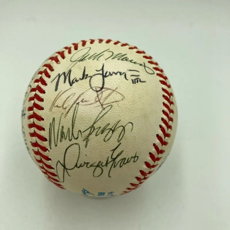 1987 All Star Game Signed Baseball Mark McGwire Cal Ripken Jr. Kirby Puckett JSA
