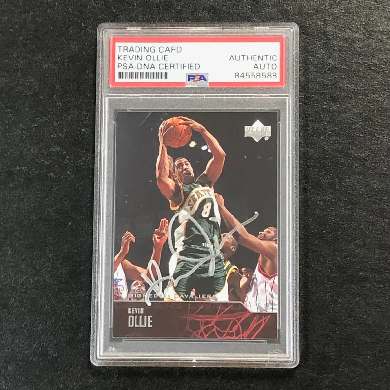 2003-04 Upper Deck #42 Kevin Ollie Signed Card AUTO PSA Slabbed Sonics